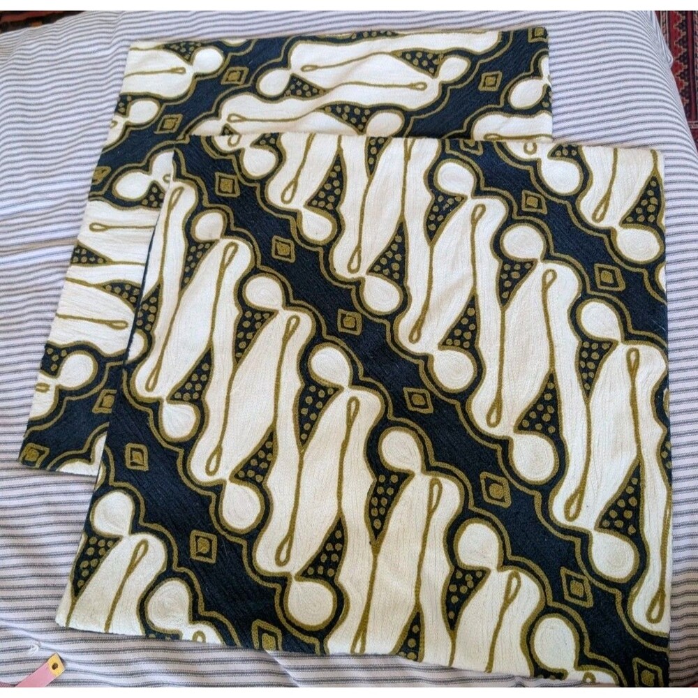 West Elm Batik Pillow Cases Set Of 2 19.5" x 19.5"